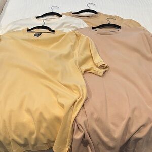 Jos. A. Bank Short Sleeve Tees in Yellow, Cream, Beige, and Blush
